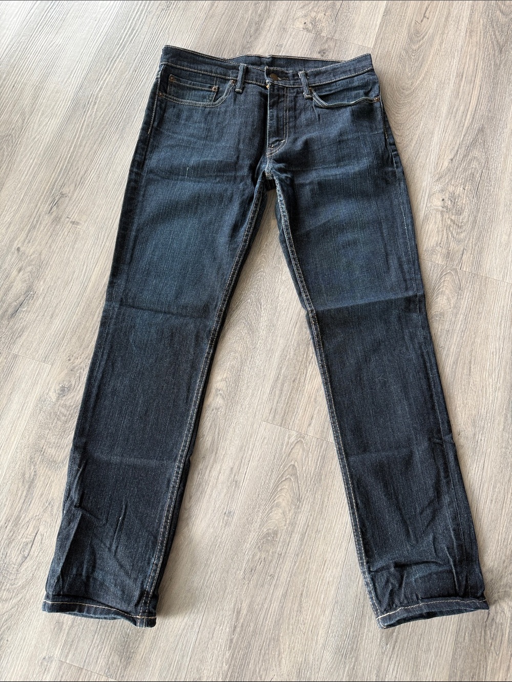 Classic Straight-Leg Women's Jeans in Dark Blue